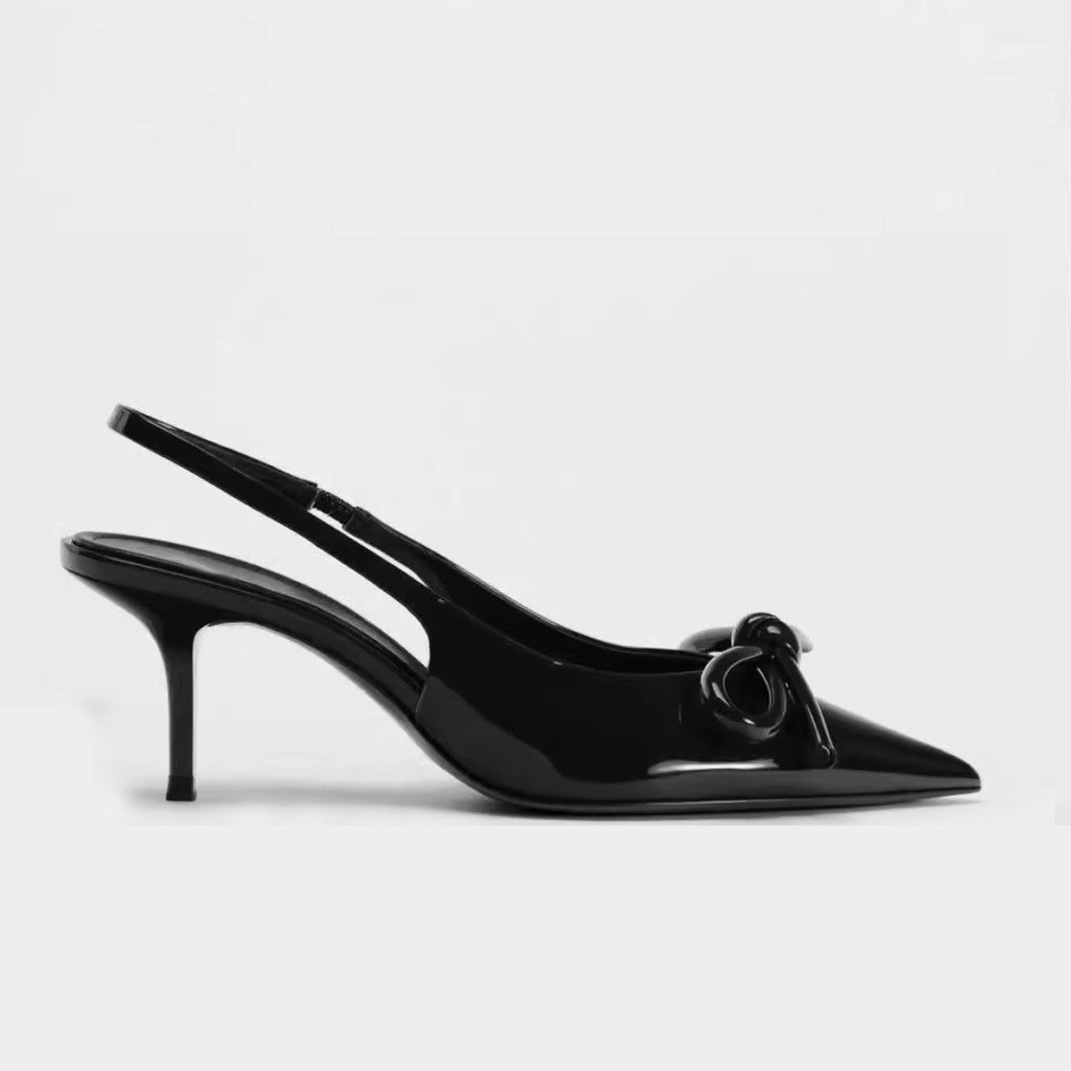 Women's European Style Pointed Toe One-Strap Mid Heel Sandals